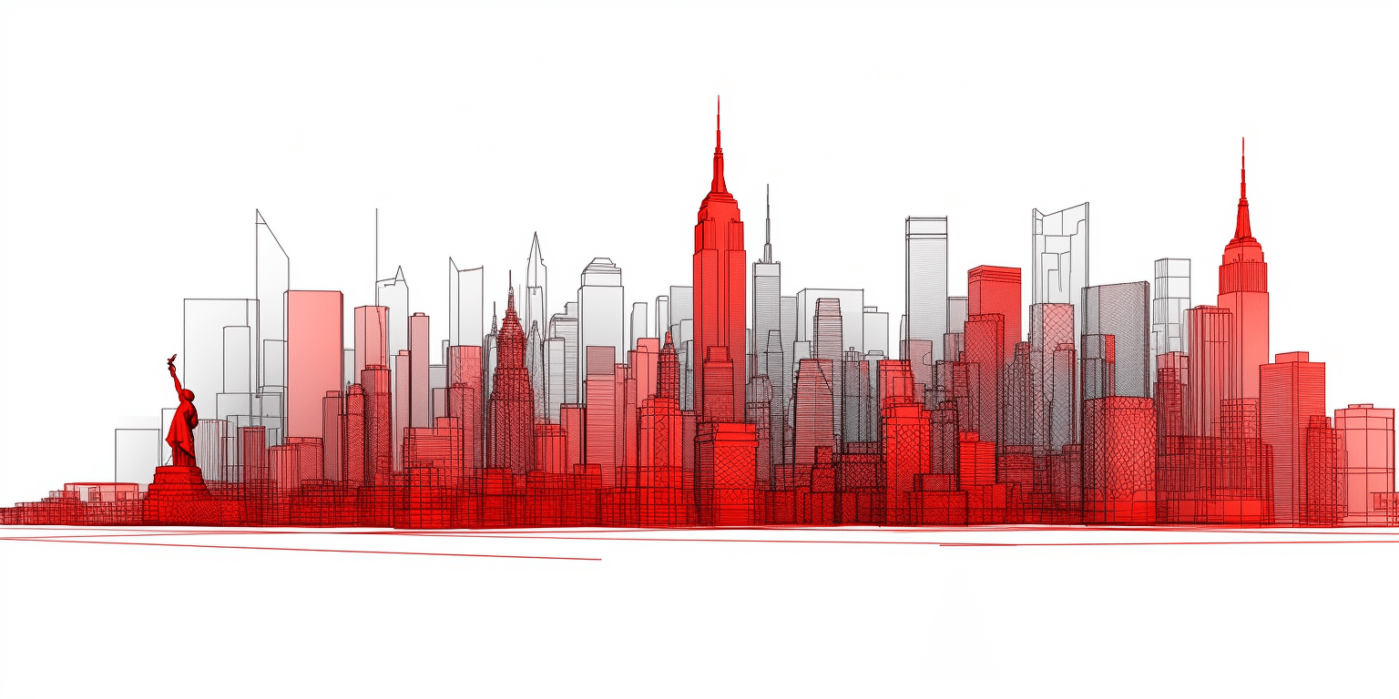skyline of new york